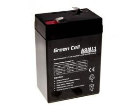 Green Cell Acumulator stationar AGM 6V 5Ah VRLA plum acid baterie fara mentenanta jucarii sisteme de alarma Green Cell (AKSAKGRERU160001)