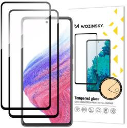 Wozinsky Folie de protectie Ecran WZK pentru Samsung Galaxy A54 A546, Sticla Securizata, Full Glue, Set 2 bucati, Negru