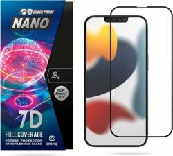 CRONG Crong 7D Nano Flexible Glass - Sticlă hibridă 9H care nu poate fi spartă pentru întregul ecran al iPhone 13 / iPhone 13 Pro (CRG-7DNANO-IP13P)