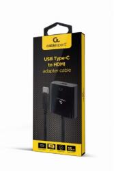 Gembird USB Type-C to HDMI 4K@30Hz 15cm black (A-CM-HDMIF-03)