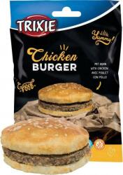 TRIXIE Chicken Burger, tratament pentru câini, 9 cm, 140 g, pui și piele naturală (TX-31505)