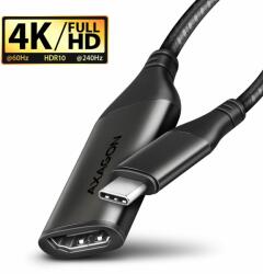  USB Type-C(apa) to HDMI(anya) (RVC-HI2M) AXAGON átalakító adapter 4K UHD HDR 0, 25m