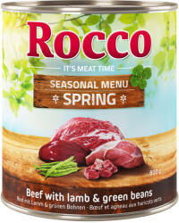 Rocco 6x800g Rocco tavaszi menü bárány & zöldbab nedves kutyatáp