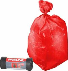PROLINE saci de gunoi roșii pentru LDPE 120L 8 x 10p. (41204) (41204)