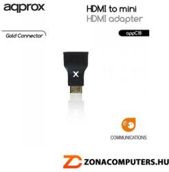 HDMI(apa) to miniHDMI(anya) APPROX APPC18 átalakító adapter