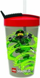 LEGO® Cupă LEGO® Ninjago Classic cu paie - roșu (SL40441733)