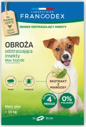 Francodex FRANCODEX Guler anti-insecte pentru câini de talie mică până la 10 kg - 4 luni de protecție, 35 cm (VAT013484)