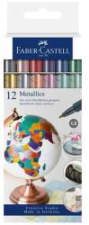 Faber-Castell 1.5mm Jelölőmarker készlet - Vegyes metál színek (12 db / csomag) (160713) (160713)