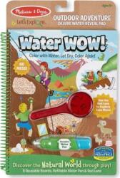 Melissa & Doug Water Coloring Book Carte de colorat DeLuxe set cu o lupa „Adventure WaterWOW (000772408219)