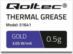 Qoltec Pasta termoconductoare , Qoltec , 3.05 W/m/K , 0.5g , auriu (51641)