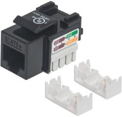 Manhattan Keystone Jack Cat5e Punch-down UTP schwarz (210416) (210416)