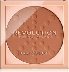 Makeup Revolution Pudra compacta Bake & Blot, Revolution, Deep Dark, 5.5 g (738467)