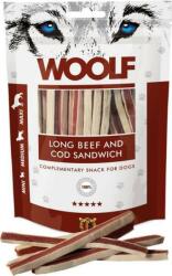 WOOLF Woolf Przysmak Pies Long Beef&Cod Sandwich - Carne de vită cu fâșii de cod, 100g (1036)