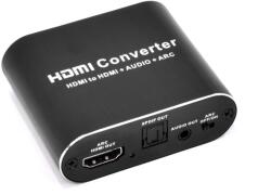 Thunder Germany Thunder ADC-101, HDMI audio leválasztó, digitális-analóg adapter + ARC (fém ház) (501-C1001)