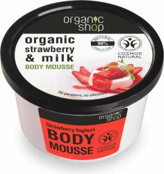 Organic Shop Mousse delicios pentru corp Strawberry Milk 250 ml Organic Shop (3012493)