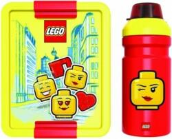 LEGO® LEGO® ICONIC lány snack készlet (üveg és doboz) - sárga / piros (SL40581725akcia)