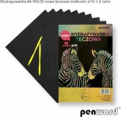 Penword SCRATCH-OUT A4 WZ-05 NEW RAINBOW MULTICOLOR a10 + 2 burini (AI898PSH)