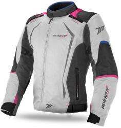 Seventy Degrees Geaca moto dama SEVENTY DEGREES SD-JR49 gri-albastru-roz (SD2104915) - motozem - 535,60 RON