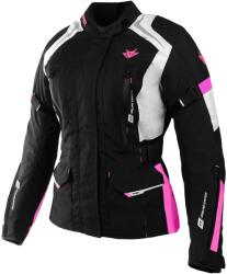 RSA Jachetă de motocicletă pentru femei RSA EXO 2 negru-gri-roz (RSAEXO2BGPI)