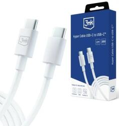 3mk Protection Hyper Cable USB-C - USB-C 100W 1.2m White Cable