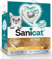 Sanicat Așternut pentru pisici Sanicat Active Gold Argan, așternut pentru pisici, bentonită, 6l, aglomerat (SN-6118)
