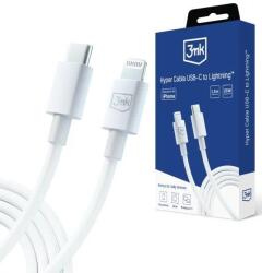 3MK Hyper Cable USB-C - Lightning 20W 1.2m White Cable