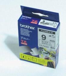 Brother Banda compatibila Brother TZ-FX221 / TZe-FX221, 9mm x 8m, flexi, text negru / fundal alb (TZEFX221)