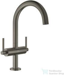 GROHE ATRIO L magasított mosdó csaptelep click-clack leeresztővel, Brushed Hard Graphite 21145AL0 (21145AL0)