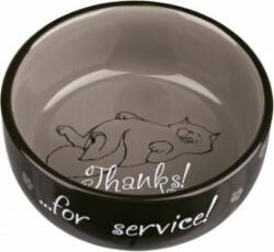 TRIXIE Ceramice castron CAT Îți mulțumim pentru serviciu, 0, 3 l / 11 cm (TX-24793)