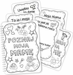 LearnHow Desen de colorat Ziua Mamei A4 - Meet my mama 13buc (483676)