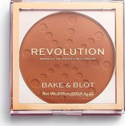 Makeup Revolution Pudra compacta Bake & Blot, Revolution, Orange, 5.5 g (738412)