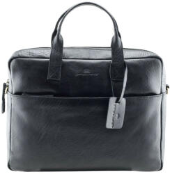 Giorgio Carelli bőr, fekete színű laptop táska, oldaltáska (GC-368710-002)