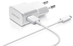 Samsung Töltő EP-TA50EWE 1, 55A fehér hálózati töltőfej + ECB-DU4AWE MicroUSB adatkábel - tokgalaxis