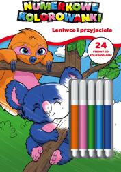 Media Service Zawada Koala. Planse de colorat numere. lenesi si (456498)