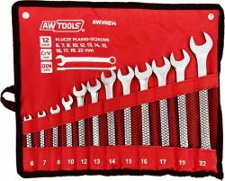 AWTools Trusa chei, set complet, 12pcs, 6mm-22mm, AW Tools-AW39814 (AW39814)