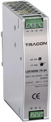 Tracon LDCVDIN-75-24 DIN sínre szerelhető tápegységszabályozható DC kimenettel 100-200VAC, 1, 6A/DC24V, 3, 2A/75W (LDCVDIN-75-24)