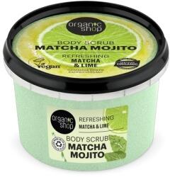 Organic Shop Matcha Mojito frissítő testradír matcha-val és lime-mal, 250 ml