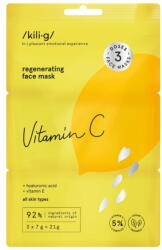 Kili. g regeneráló arcmaszk C-vitaminnal, 3x7 g