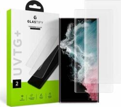 GLASTIFY Set 2 folii sticla cu lampa UV Glastify UVTG compatibil cu Samsung Galaxy S22 Ultra (GST008)