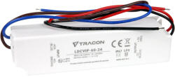 Tracon LDCVIP-60-24 Védett műanyag házas LED meghajtó 90-264VAC/24VDC, 60W, 0-2, 5A, IP67 (LDCVIP-60-24)
