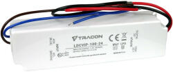 TRACON LDCVIP-100-24 Védett műanyag házas LED meghajtó 90-264VAC/24VDC, 100W, 0-4, 2A, IP67 (LDCVIP-100-24)