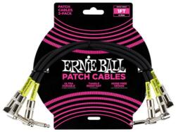 Ernie Ball Patch Kábel 30cm Fekete - hangszercenter