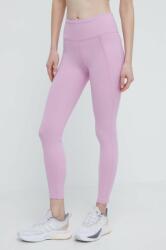 Reebok edzős legging LUX COLLECTION rózsaszín, sima - rózsaszín S