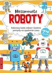 Books And Fun Carte de colorat cu autocolante - Amazing Roboți (361818)