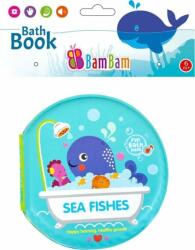 BAM BAM Jucarie pentru copii tip carte, Javoli, 6 luni, Pentru baie, Albastru (A507)
