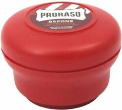 Proraso Săpun roșu Proraso pentru bărbierirea bărbilor dure într-un creuzet de plastic convenabil 150 ml (0000019976)