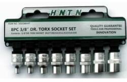 Honiton Torx soclu set 3/8 „8pcs E6-E16. (H3008) (H3008)