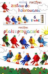 Olesiejuk Marţipan. Păsări și prieteni + creioane colorate (86311) (86311)