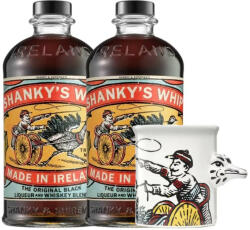 2 db Shanky's Whip Black Irish Whiskey Likőr 0, 7l 33% + Ajándék Bögre