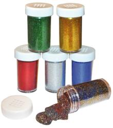 Playbox Glitter por, 6 szín, 20 g, 6 db, alapszínek
